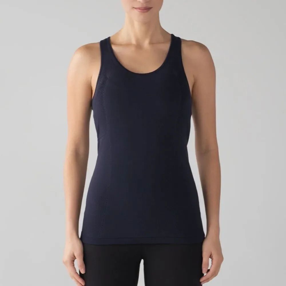 LULULEMON | Midnight Navy Reveal Racerback Tank Top Women’s Size 6